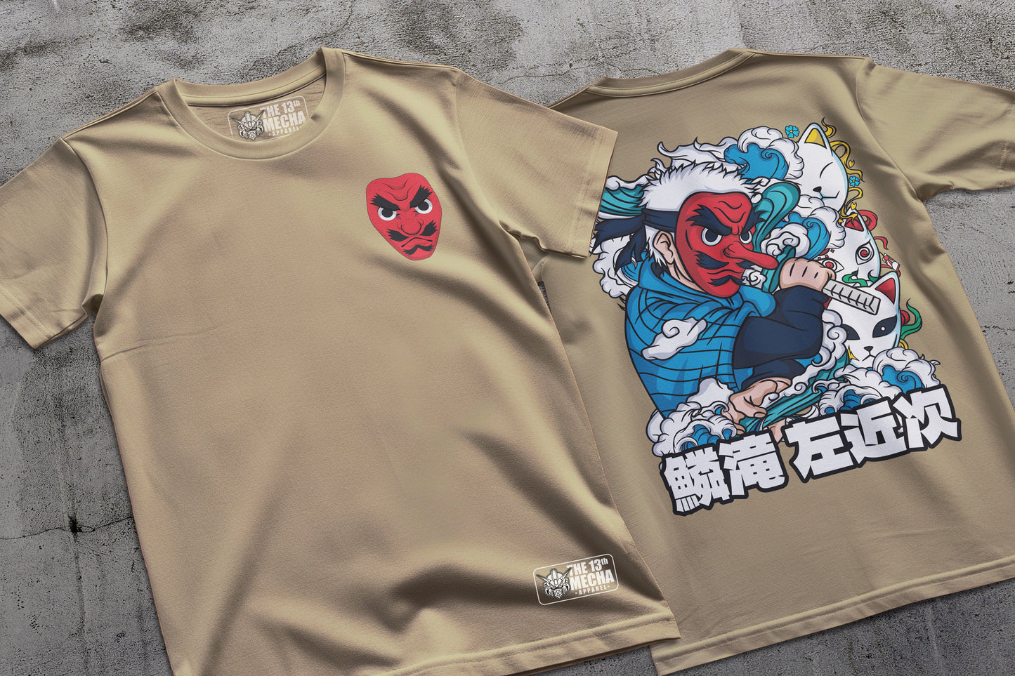 Demon Slayer - Sakonji Urokodaki 01 Premium Anime Design, High Quality DTF Print, 100% Cotton Shirt