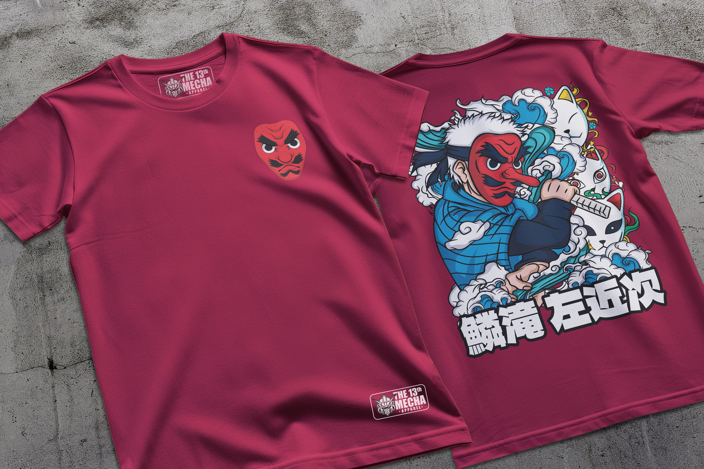 Demon Slayer - Sakonji Urokodaki 01 Premium Anime Design, High Quality DTF Print, 100% Cotton Shirt