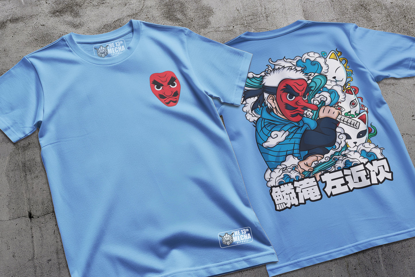 Demon Slayer - Sakonji Urokodaki 01 Premium Anime Design, High Quality DTF Print, 100% Cotton Shirt