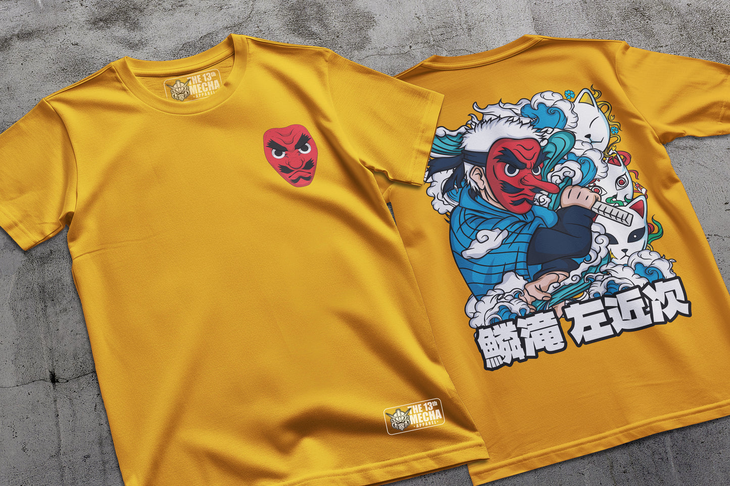 Demon Slayer - Sakonji Urokodaki 01 Premium Anime Design, High Quality DTF Print, 100% Cotton Shirt