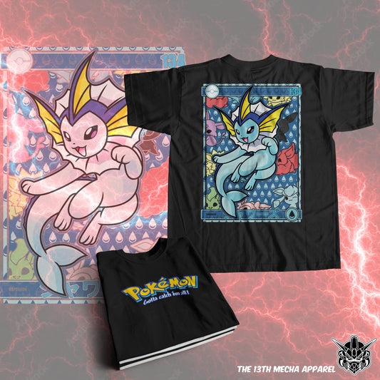 Pokemon - Vaporeon 01 Premium Anime Design, High Quality DTF Print, 100% Cotton Shirt