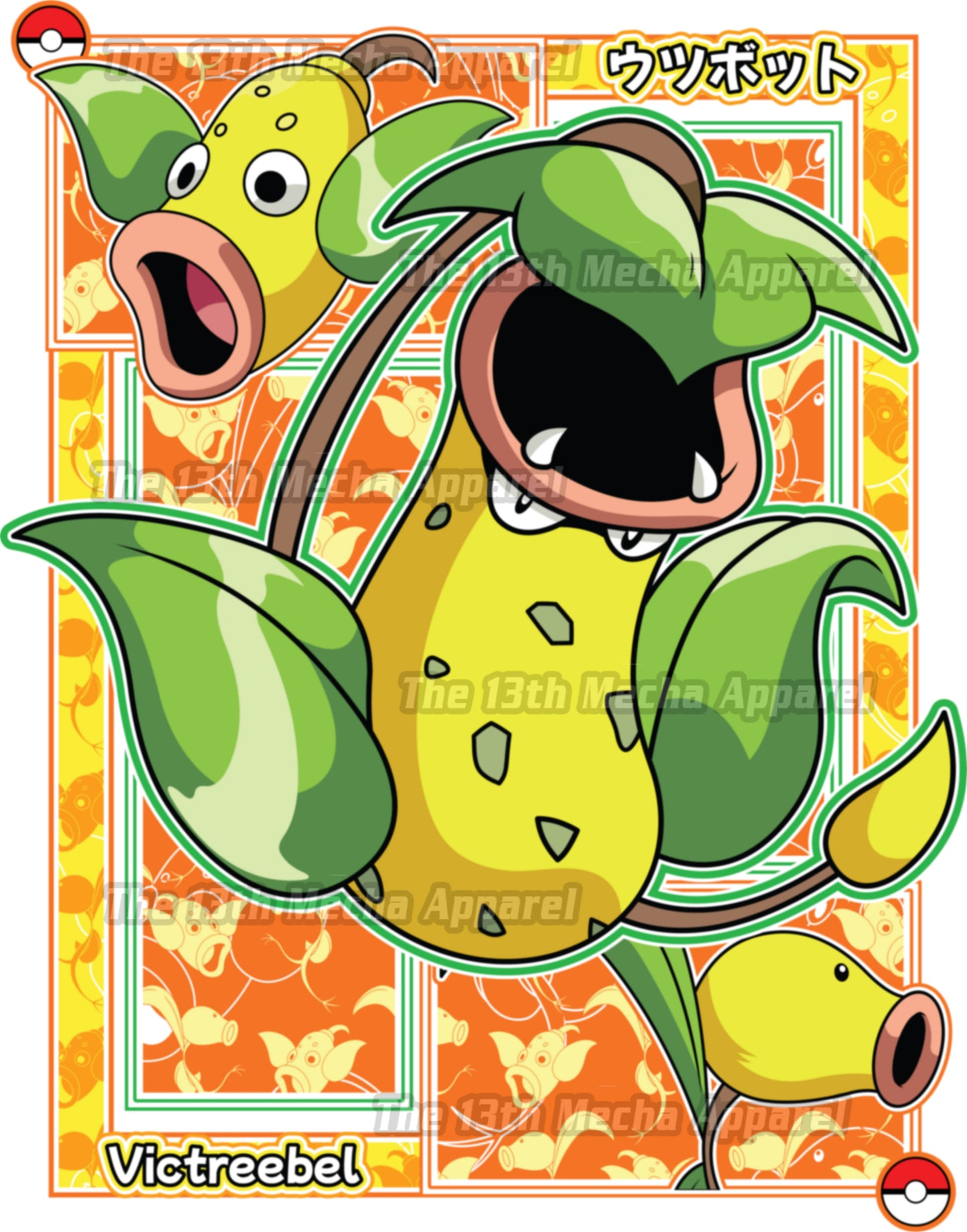 Pokemon - Victreebel 01 Premium Anime Design, High Quality DTF Print, 100% Cotton Shirt