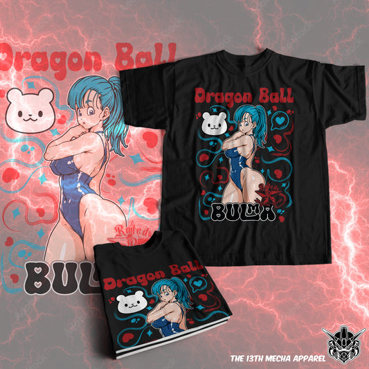 Waifu - Bulma 02 Premium Anime Design, High Quality DTF Print, 100% Cotton Shirt