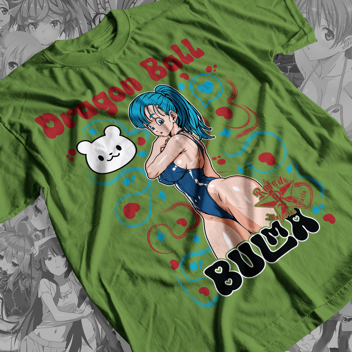 Waifu - Bulma 02 Premium Anime Design, High Quality DTF Print, 100% Cotton Shirt