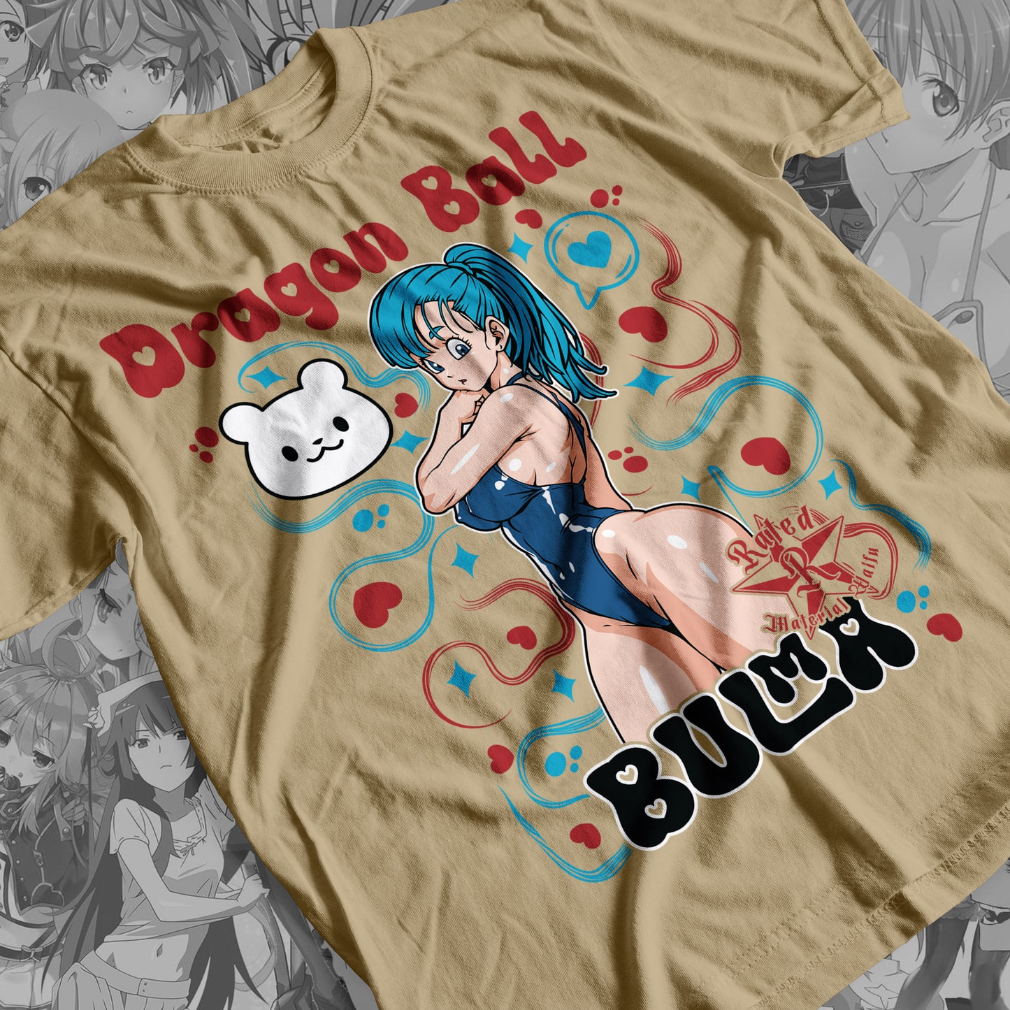 Waifu - Bulma 02 Premium Anime Design, High Quality DTF Print, 100% Cotton Shirt