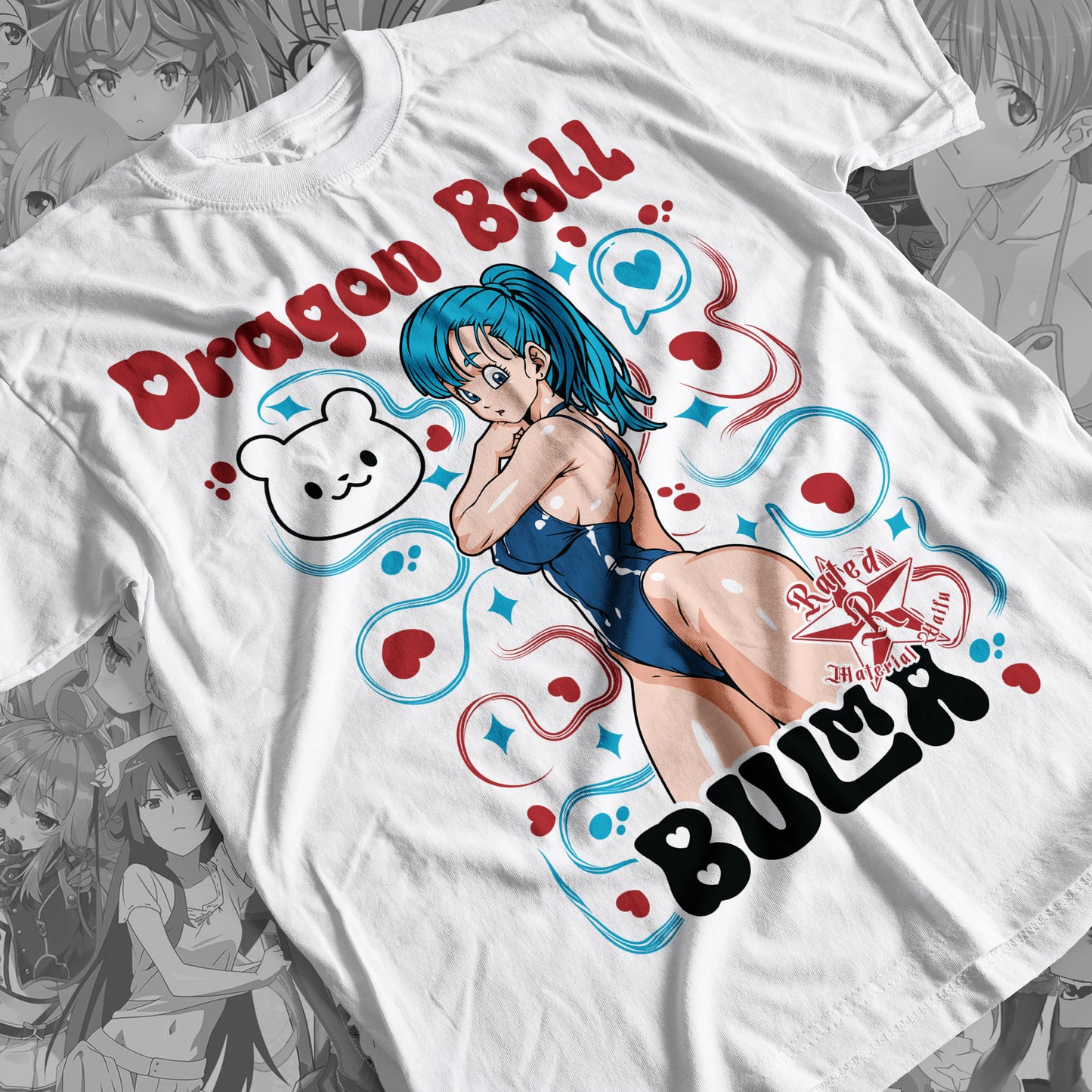 Waifu - Bulma 02 Premium Anime Design, High Quality DTF Print, 100% Cotton Shirt