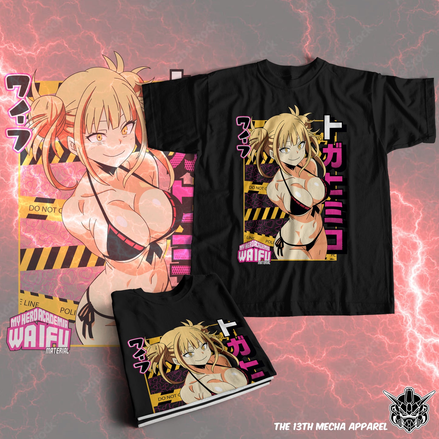 Waifu - Himiko Toga Premium Anime Design, High Quality DTF Print, 100% Cotton Shirt