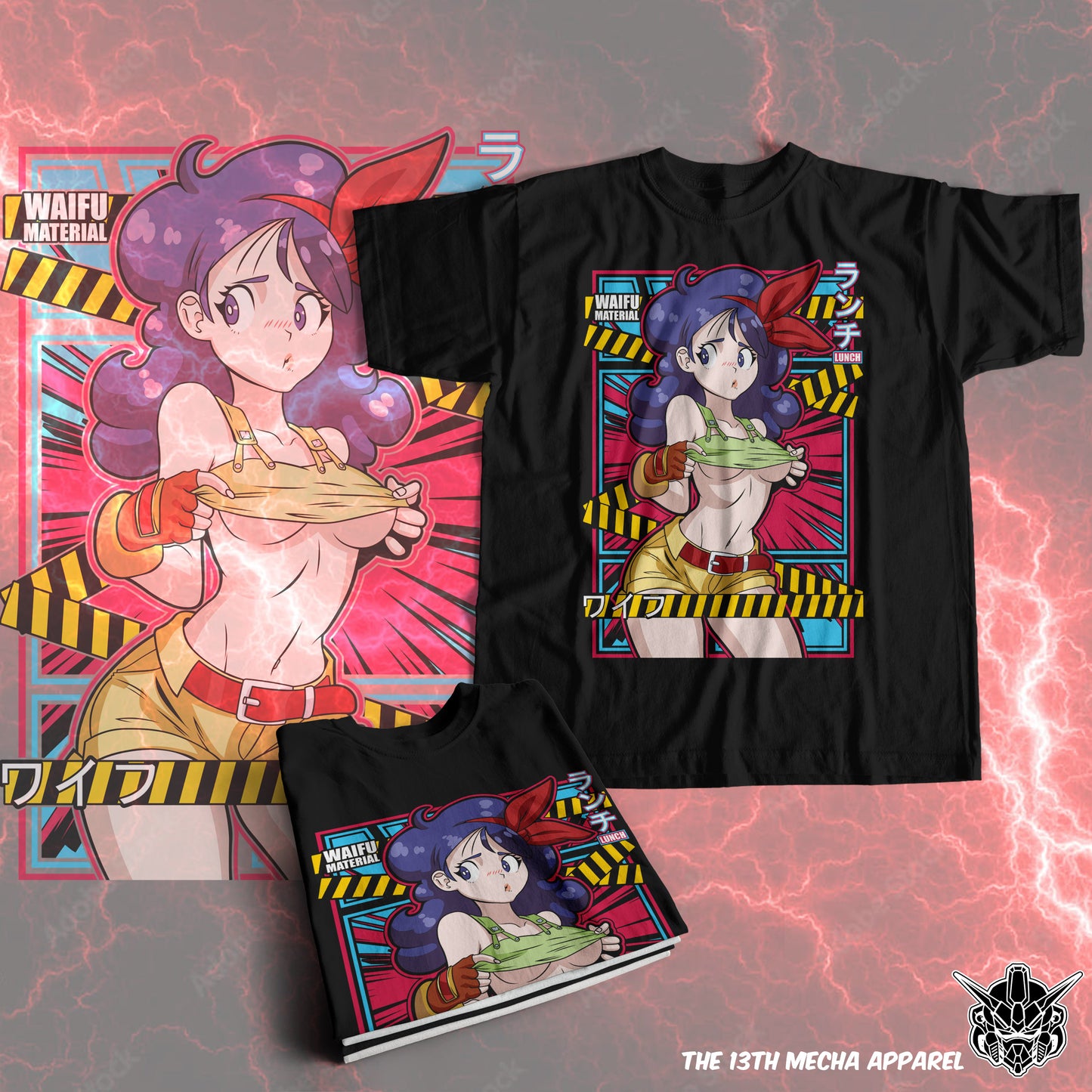 Waifu - Lunch Premium Anime Design, High Quality DTF Print, 100% Cotton Shirt