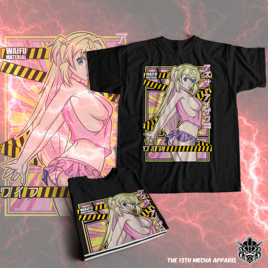 Waifu - Azusa Aizawa Premium Anime Design, High Quality DTF Print, 100% Cotton Shirt