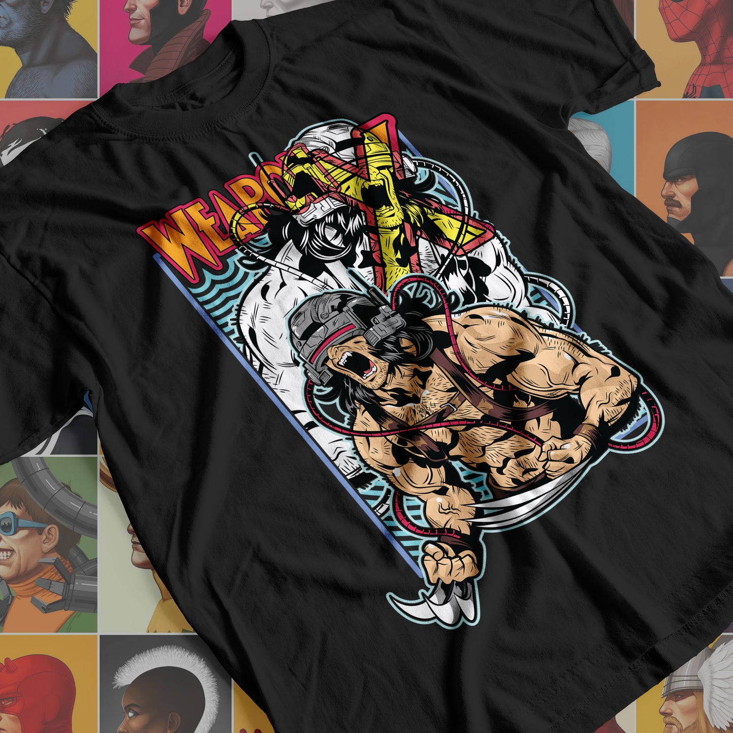 Marvel DC- Weapon X Premium Anime Design, High Quality DTF Print, 100% Cotton Shirt