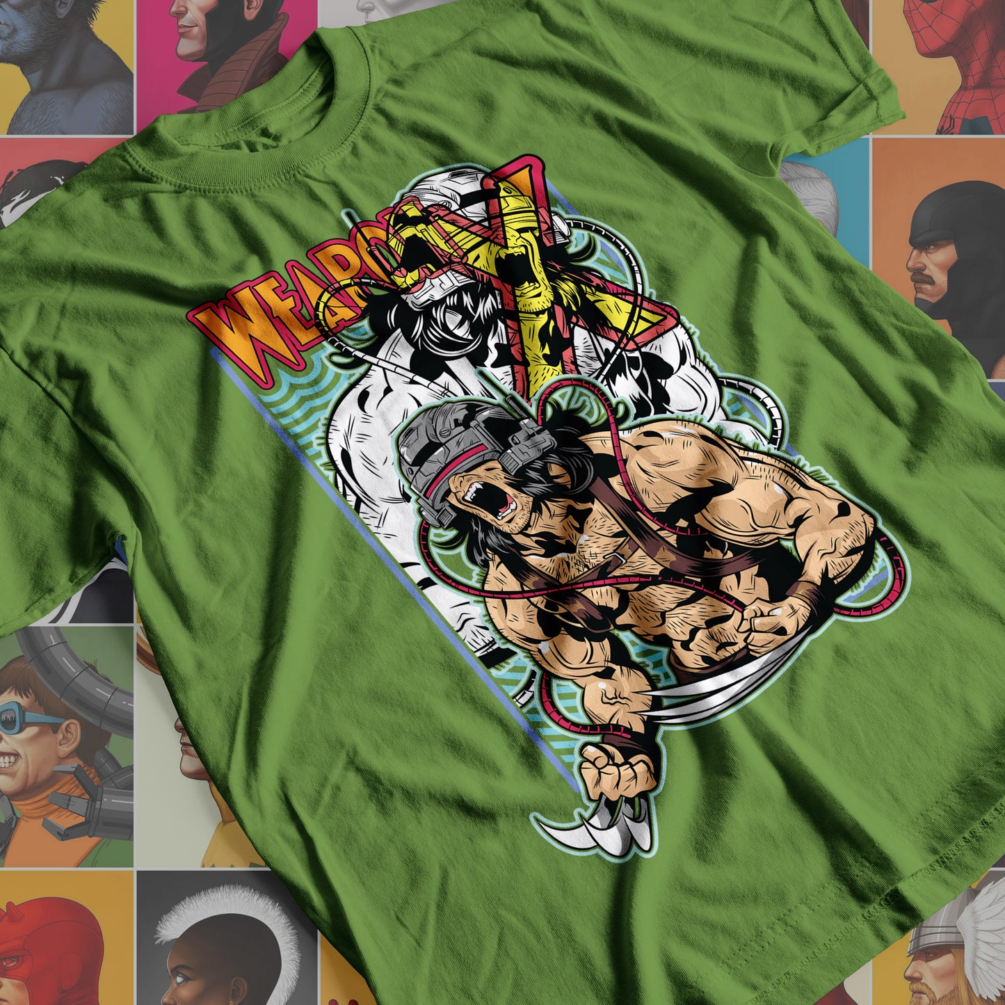 Marvel DC- Weapon X Premium Anime Design, High Quality DTF Print, 100% Cotton Shirt