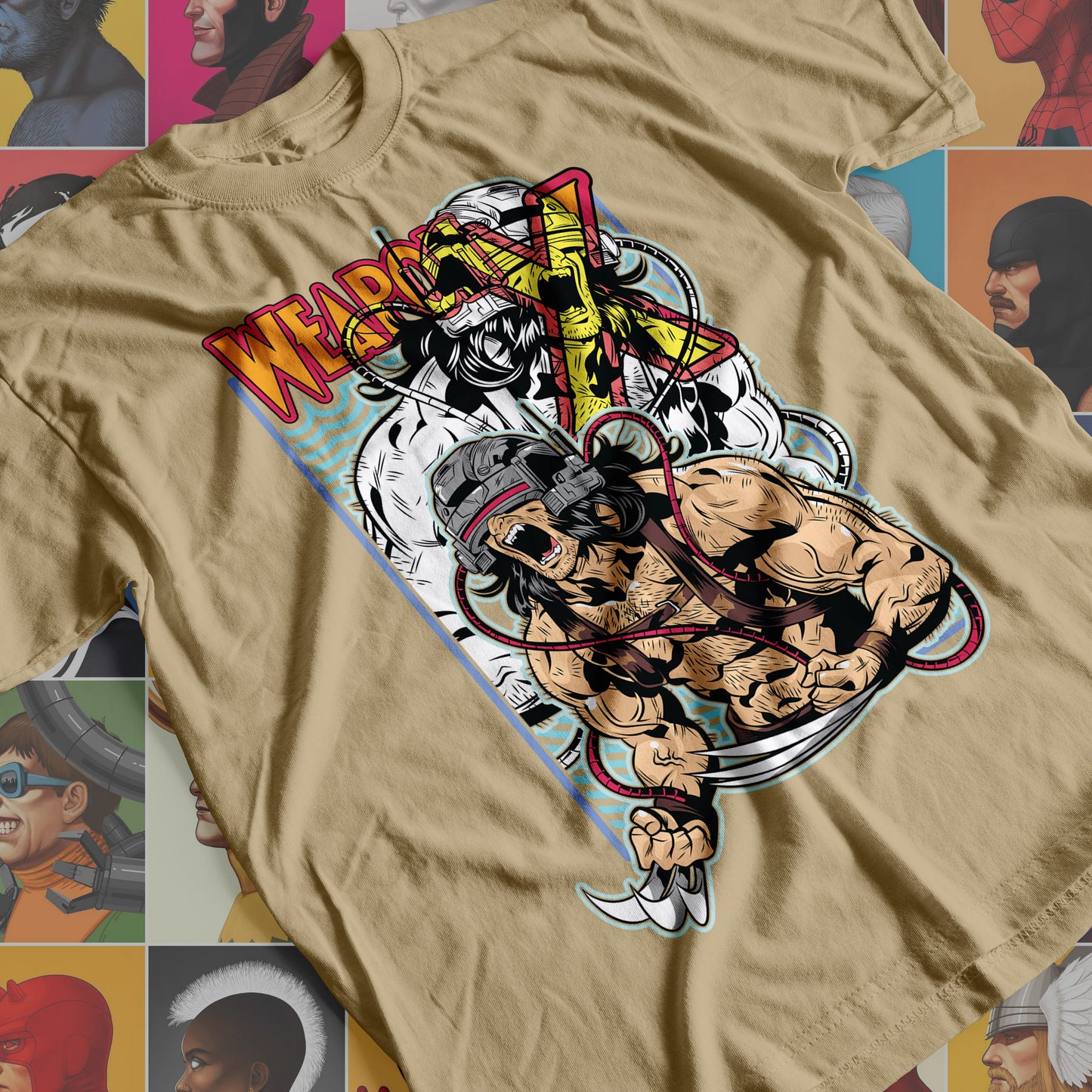 Marvel DC- Weapon X Premium Anime Design, High Quality DTF Print, 100% Cotton Shirt