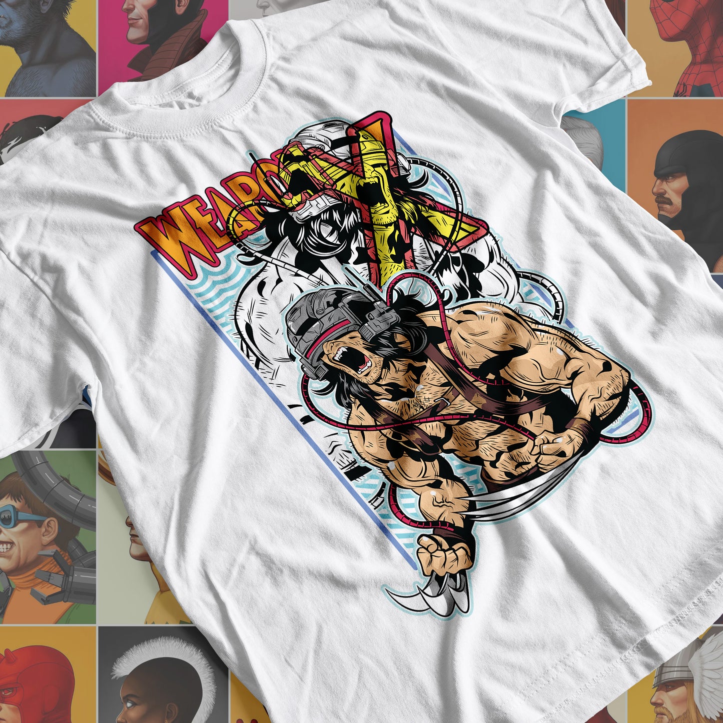 Marvel DC- Weapon X Premium Anime Design, High Quality DTF Print, 100% Cotton Shirt