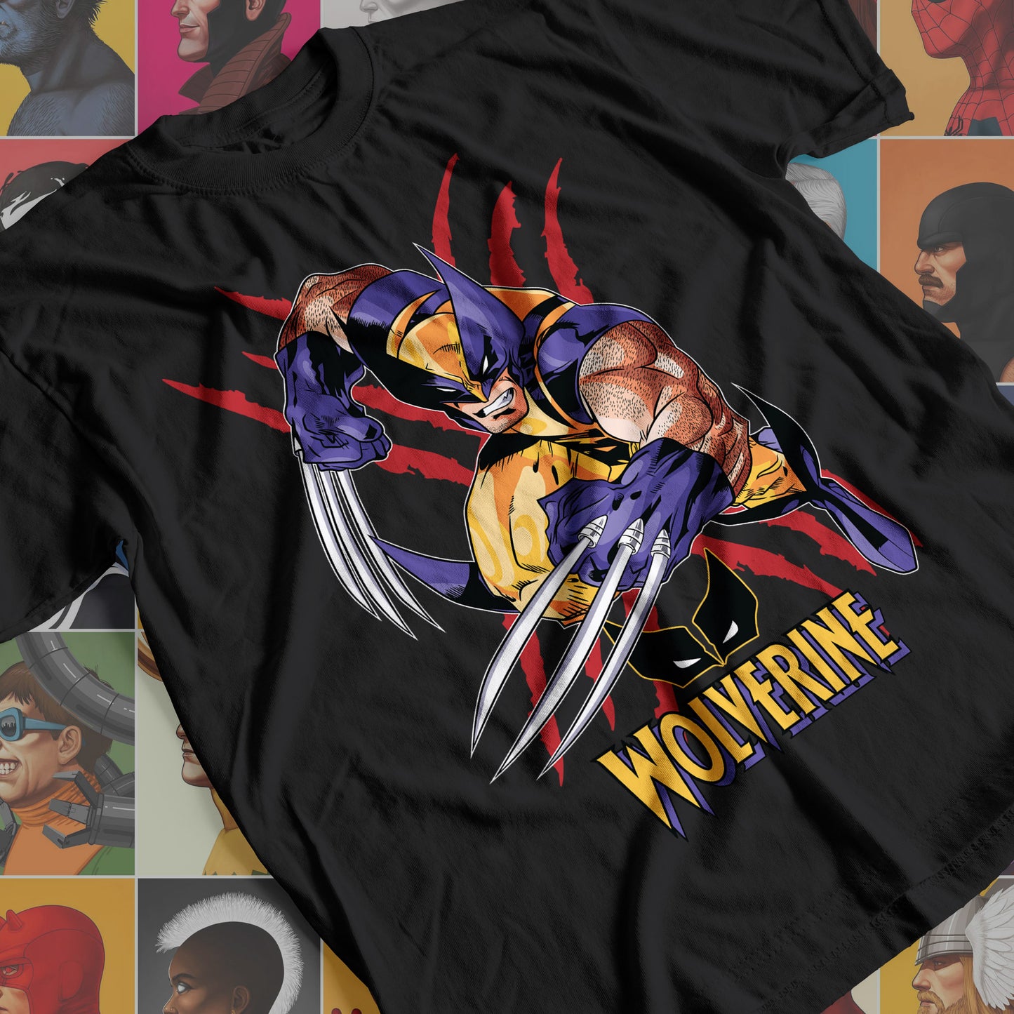 Marvel DC- Wolverine 01 Premium Anime Design, High Quality DTF Print, 100% Cotton Shirt