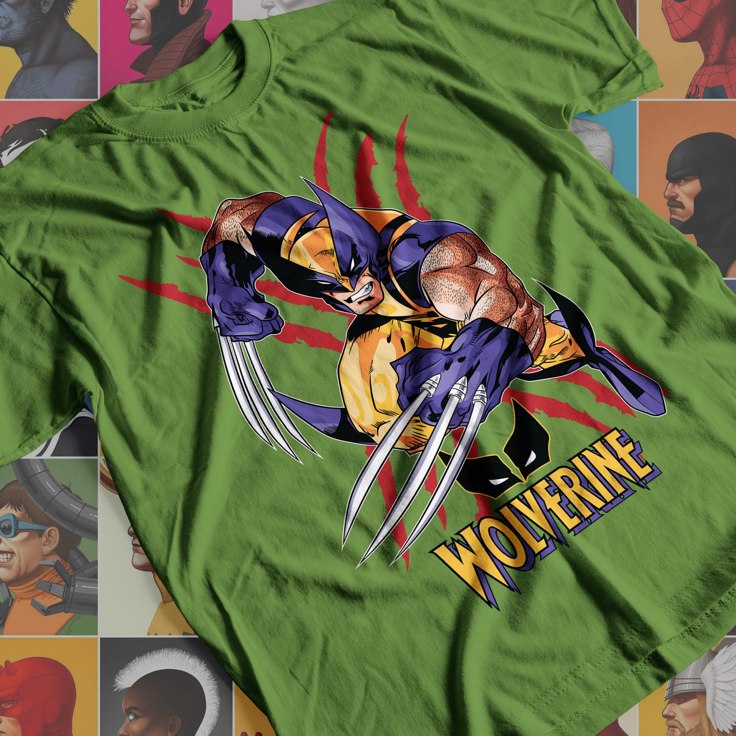 Marvel DC- Wolverine 01 Premium Anime Design, High Quality DTF Print, 100% Cotton Shirt