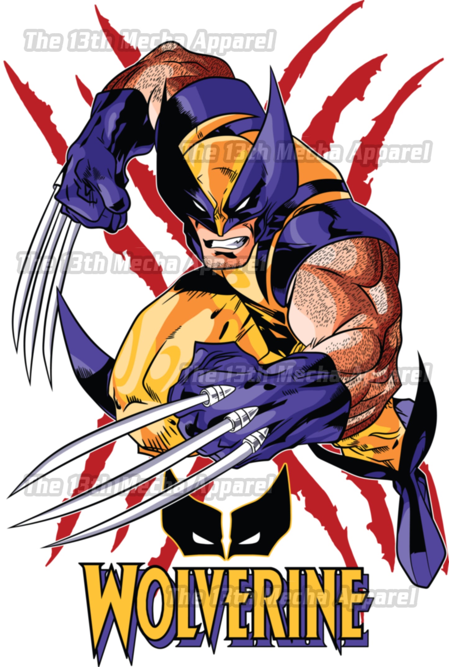 Marvel DC- Wolverine 01 Premium Anime Design, High Quality DTF Print, 100% Cotton Shirt