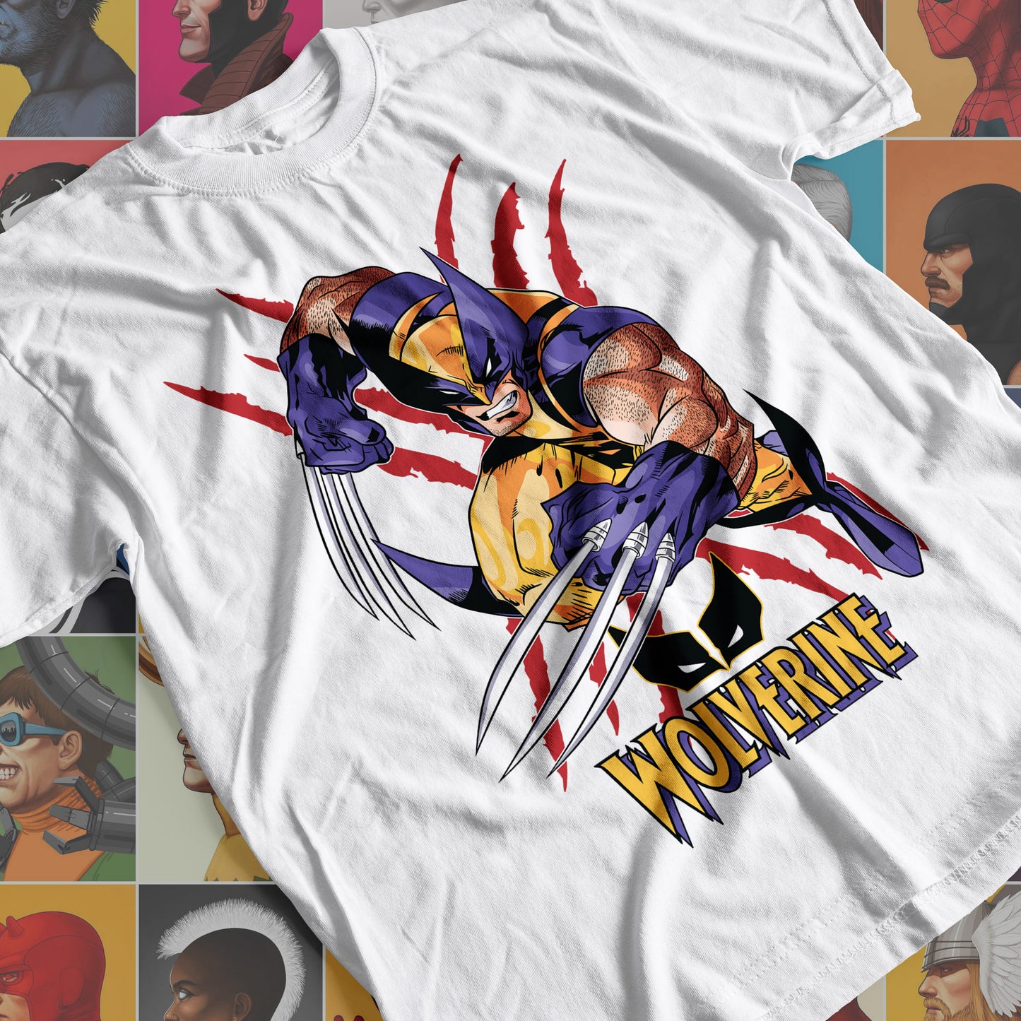 Marvel DC- Wolverine 01 Premium Anime Design, High Quality DTF Print, 100% Cotton Shirt