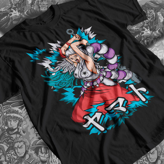 One Piece - Yamato Premium Anime Design, High Quality DTF Print, 100% Cotton Shirt