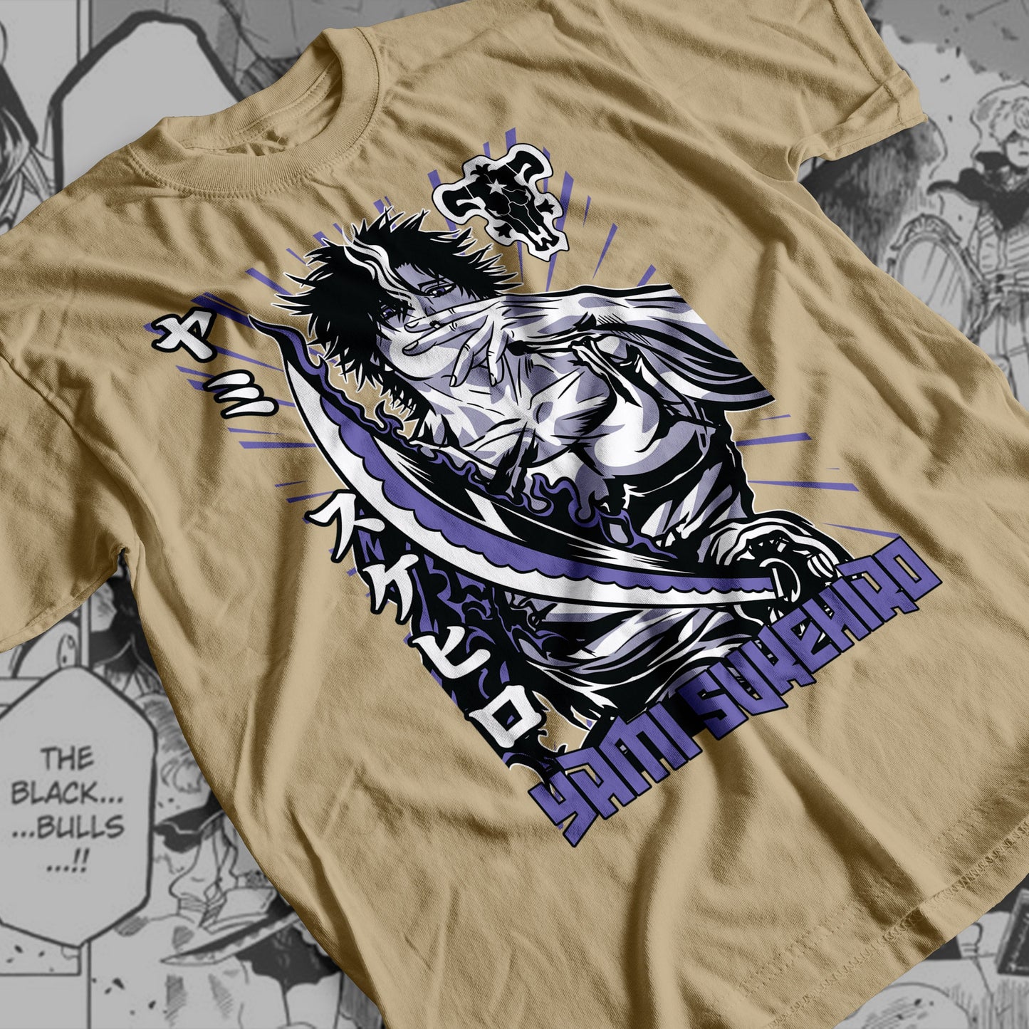 Black Clover Yami 01  Premium Anime Design, High Quality DTF Print, 100% Cotton Shirt