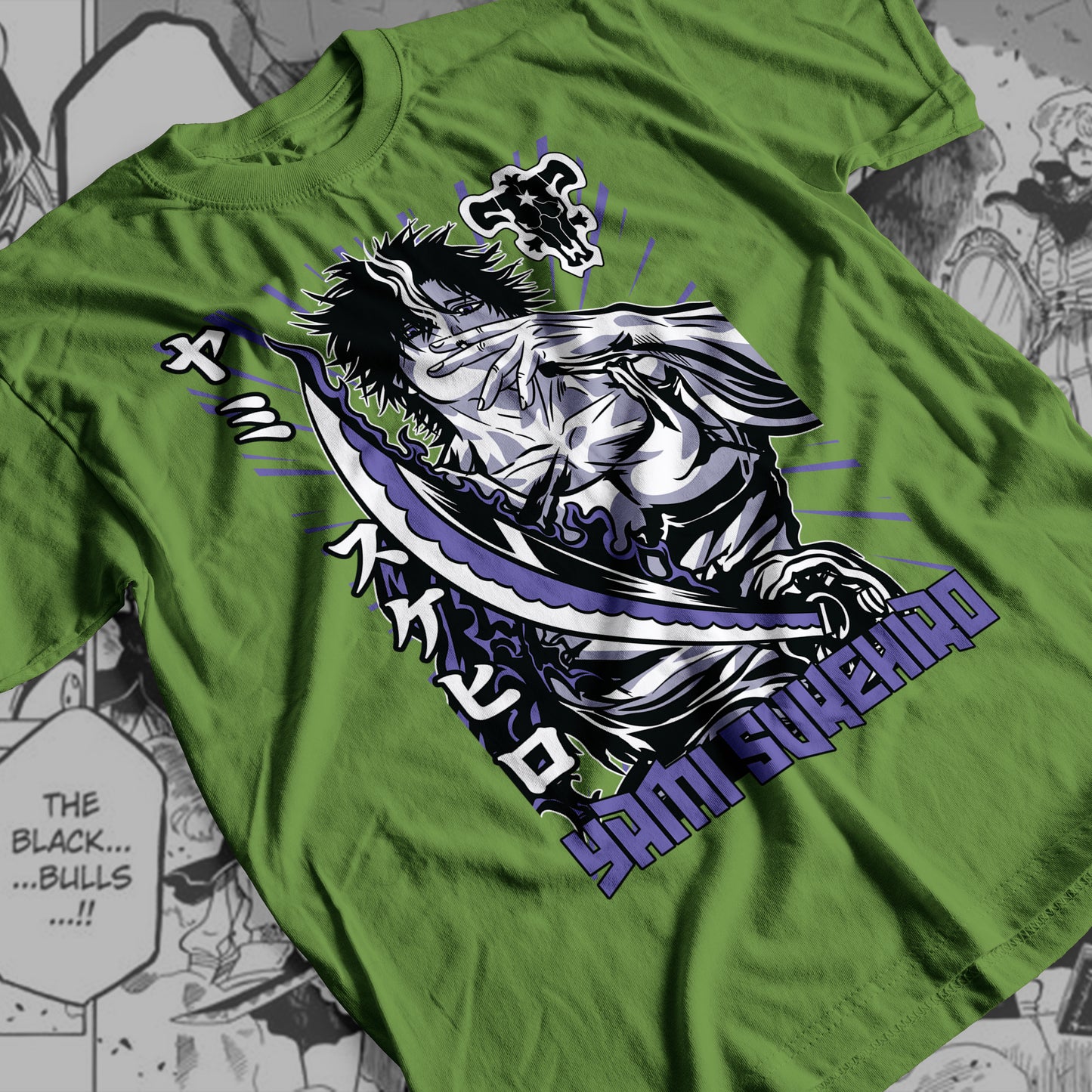 Black Clover Yami 01  Premium Anime Design, High Quality DTF Print, 100% Cotton Shirt
