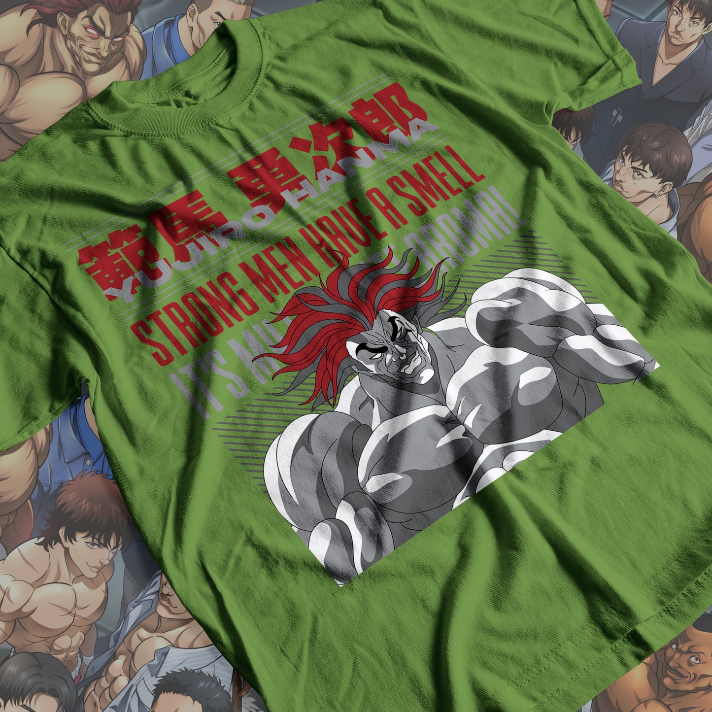 Baki the Grappler - Yujiro Hanma 01 Premium Anime Design, High Quality DTF Print, 100% Cotton Shirt