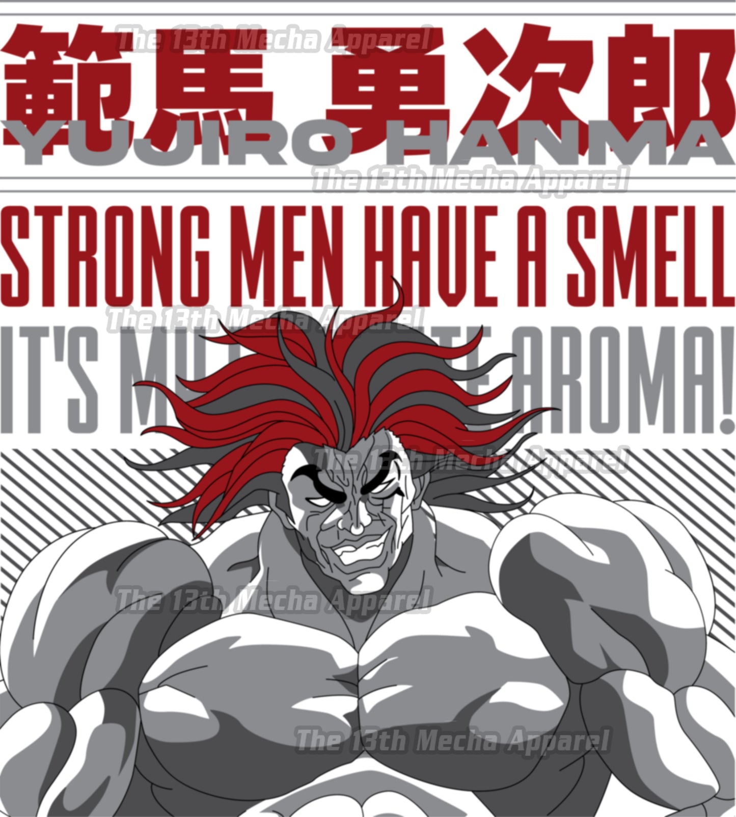 Baki the Grappler - Yujiro Hanma 01 Premium Anime Design, High Quality DTF Print, 100% Cotton Shirt