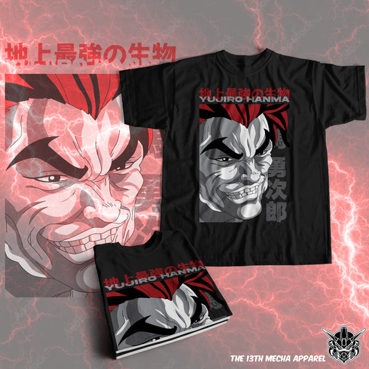 Baki the Grappler - Yujiro Hanma 02 Premium Anime Design, High Quality DTF Print, 100% Cotton Shirt