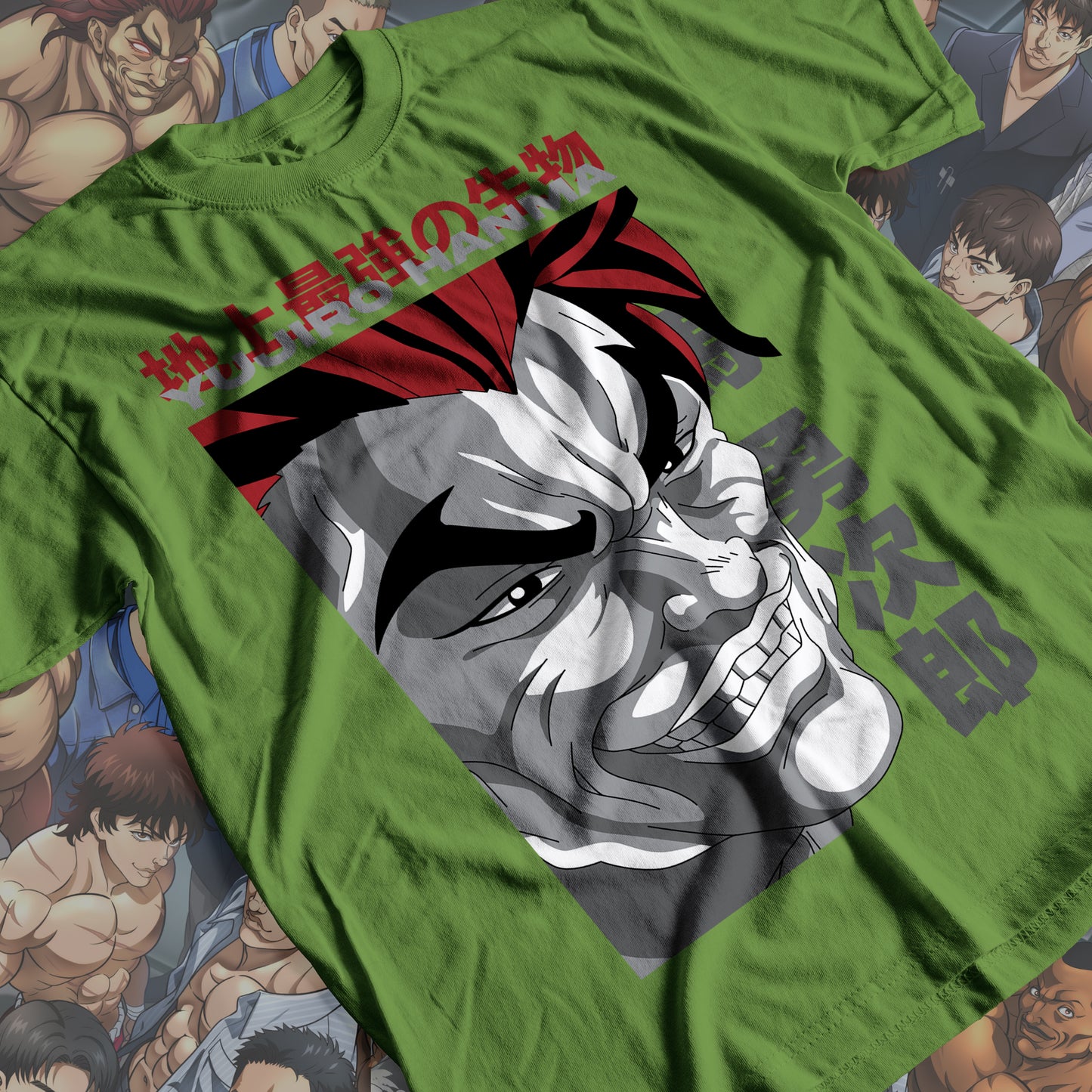 Baki the Grappler - Yujiro Hanma 02 Premium Anime Design, High Quality DTF Print, 100% Cotton Shirt