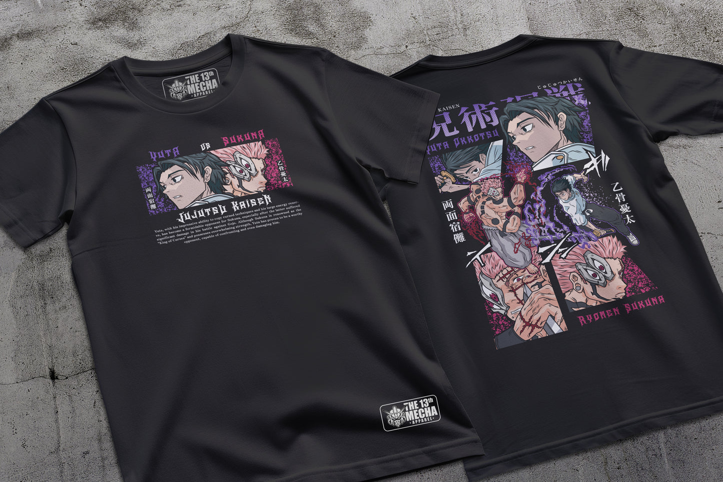 Jujutsu Kaisen - Yuta vs Sukuna 01 Premium Anime Design, High Quality DTF Print, 100% Cotton Shirt