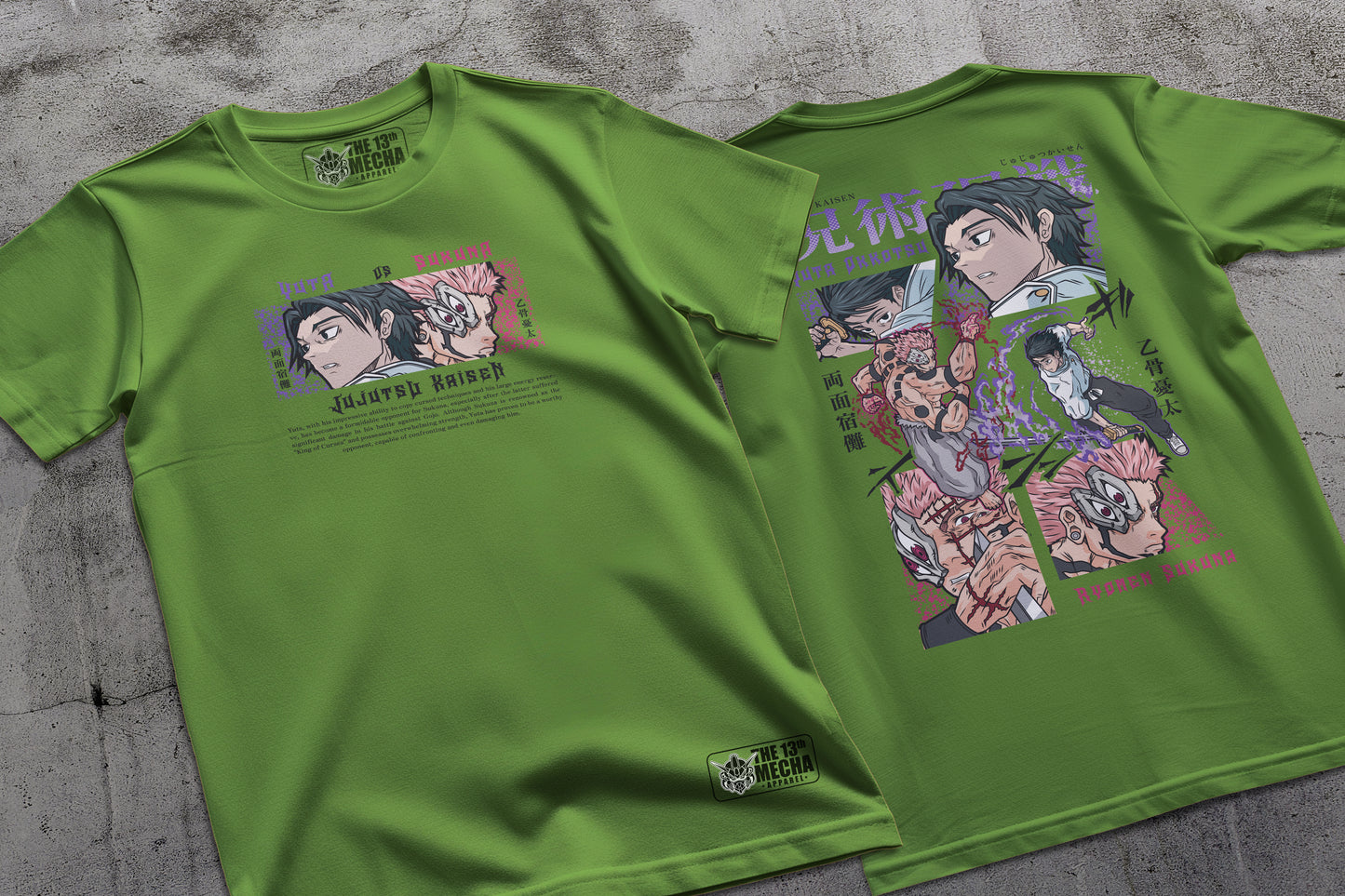 Jujutsu Kaisen - Yuta vs Sukuna 01 Premium Anime Design, High Quality DTF Print, 100% Cotton Shirt