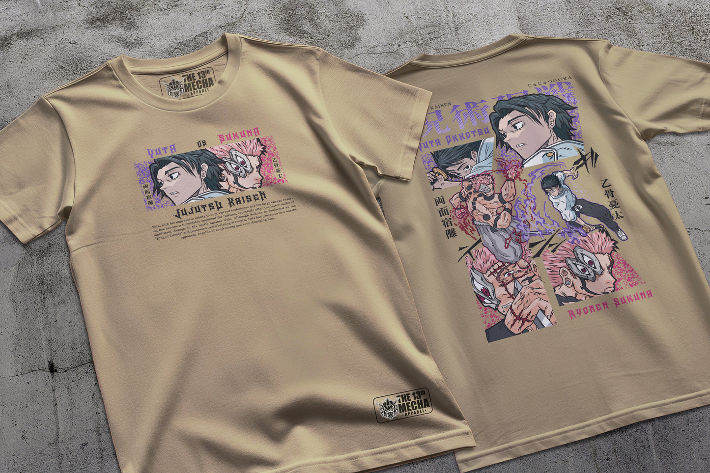 Jujutsu Kaisen - Yuta vs Sukuna 01 Premium Anime Design, High Quality DTF Print, 100% Cotton Shirt