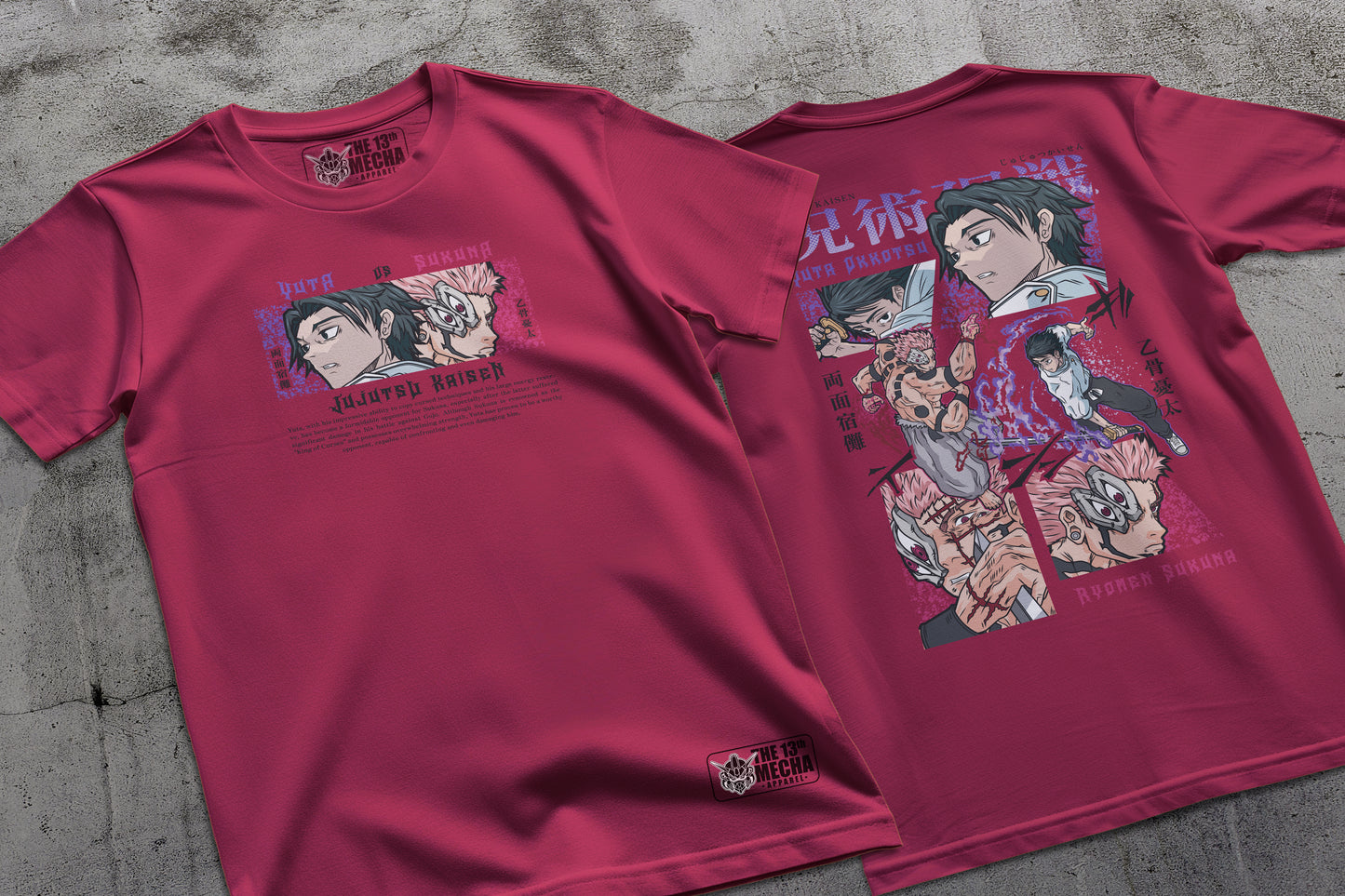 Jujutsu Kaisen - Yuta vs Sukuna 01 Premium Anime Design, High Quality DTF Print, 100% Cotton Shirt