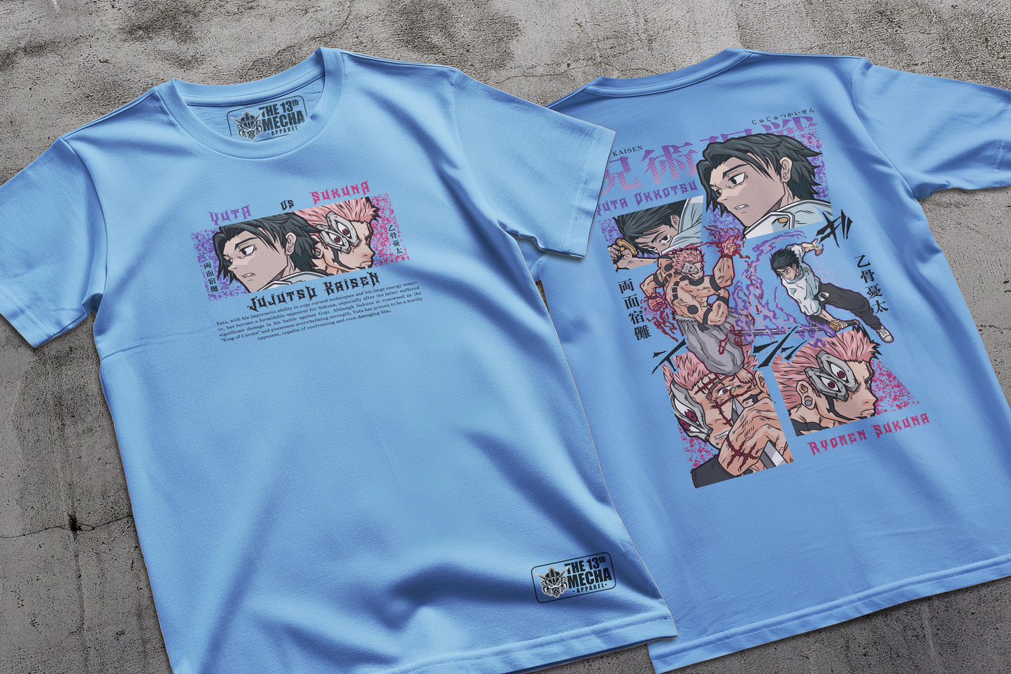 Jujutsu Kaisen - Yuta vs Sukuna 01 Premium Anime Design, High Quality DTF Print, 100% Cotton Shirt