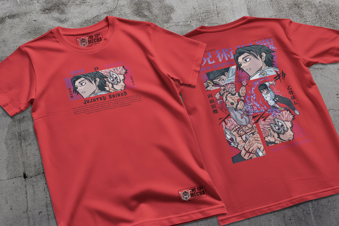 Jujutsu Kaisen - Yuta vs Sukuna 01 Premium Anime Design, High Quality DTF Print, 100% Cotton Shirt