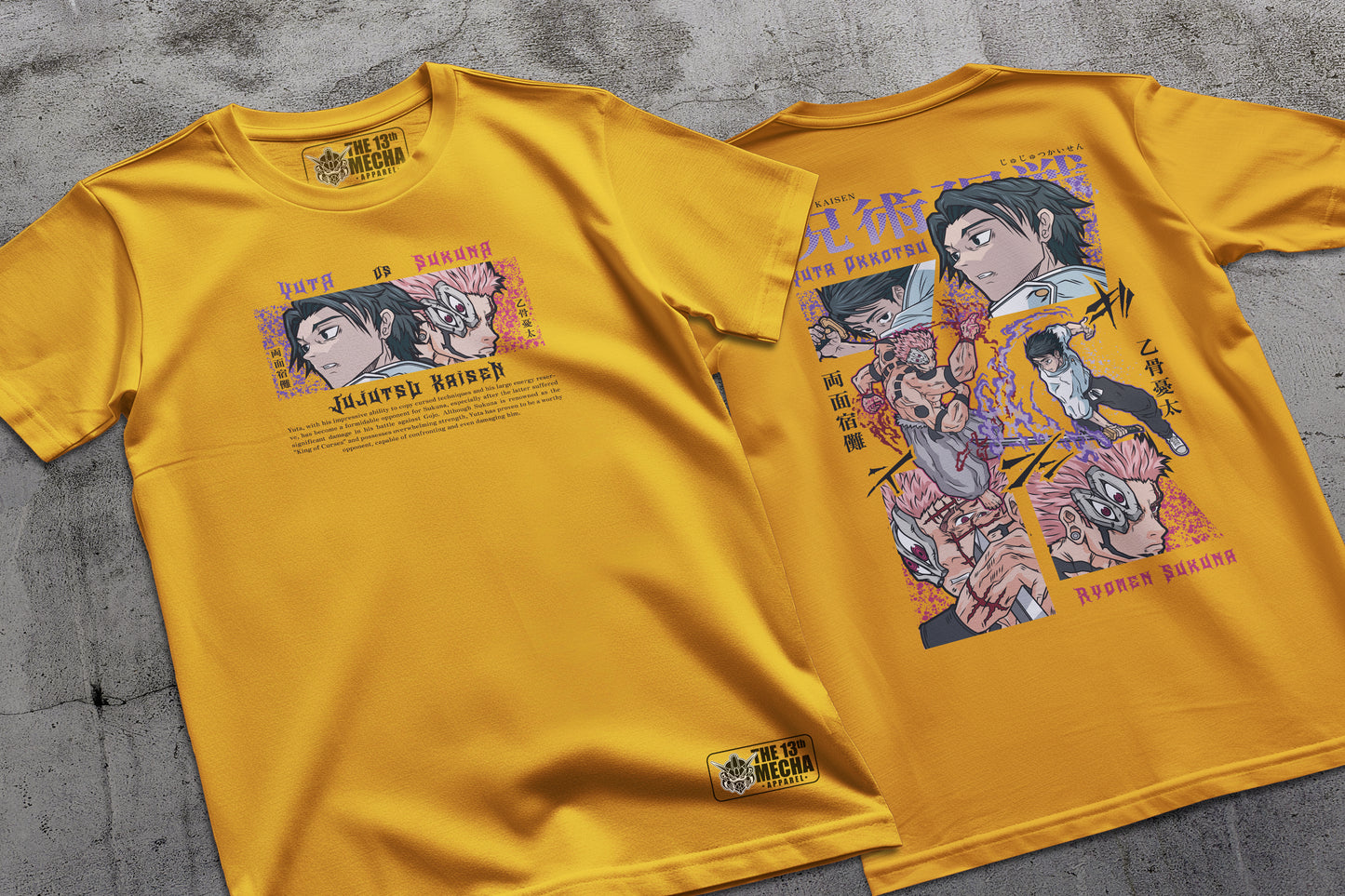 Jujutsu Kaisen - Yuta vs Sukuna 01 Premium Anime Design, High Quality DTF Print, 100% Cotton Shirt
