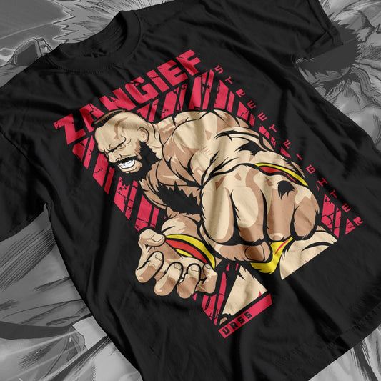 Street Fighter - Zangief Premium Anime Design, High Quality DTF Print, 100% Cotton Shirt