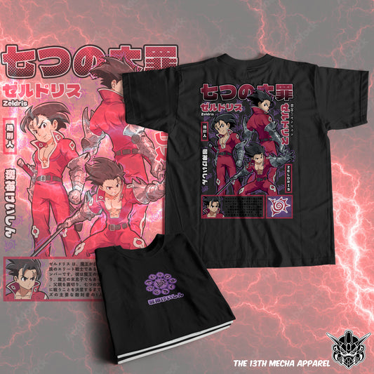 7 Deadly Sins - Zeldris 01 Premium Anime Design, High Quality DTF Print, 100% Cotton Shirt