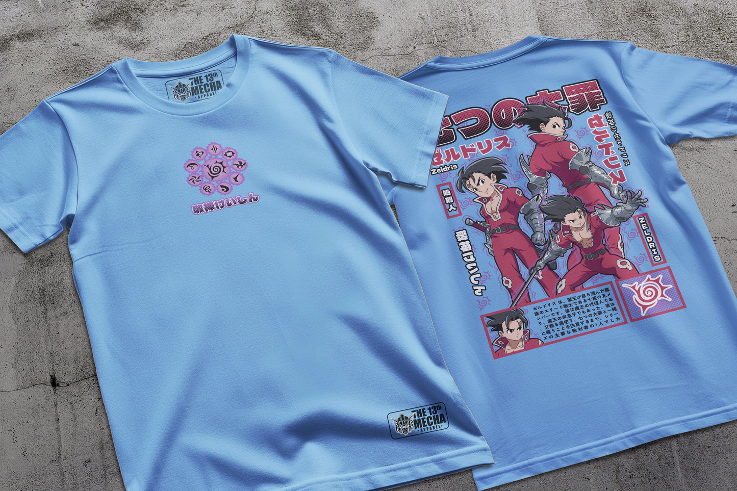 7 Deadly Sins - Zeldris 01 Premium Anime Design, High Quality DTF Print, 100% Cotton Shirt