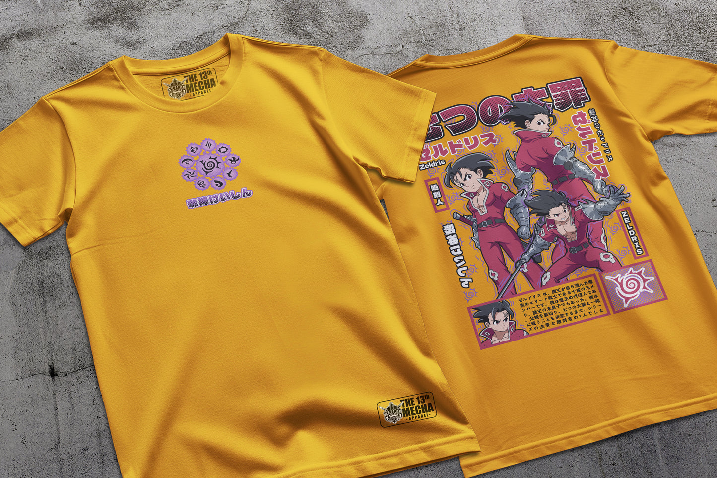 7 Deadly Sins - Zeldris 01 Premium Anime Design, High Quality DTF Print, 100% Cotton Shirt