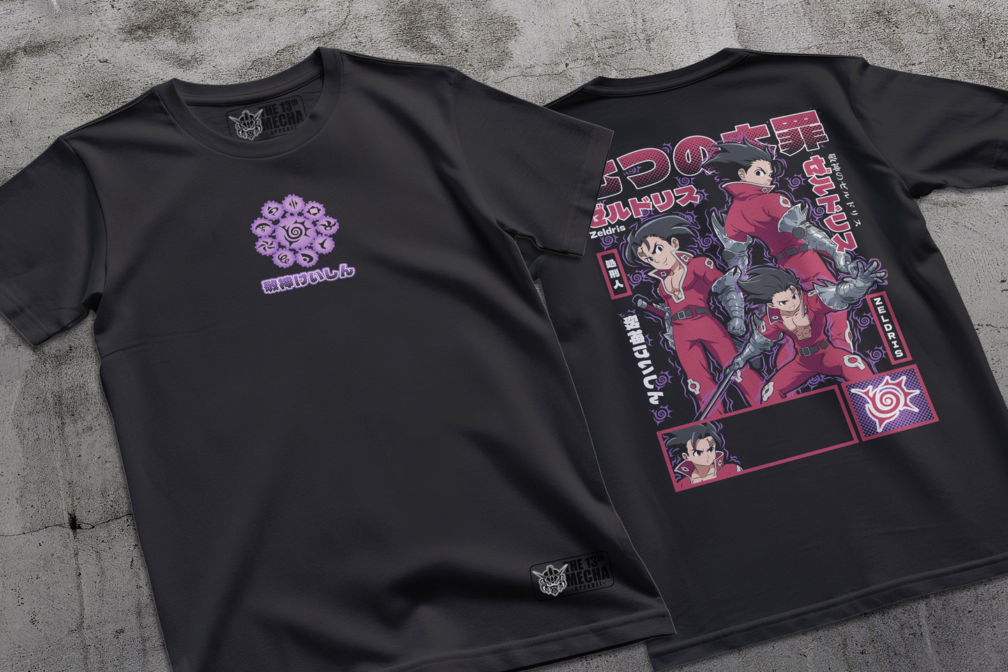 7 Deadly Sins - Zeldris 01 Premium Anime Design, High Quality DTF Print, 100% Cotton Shirt