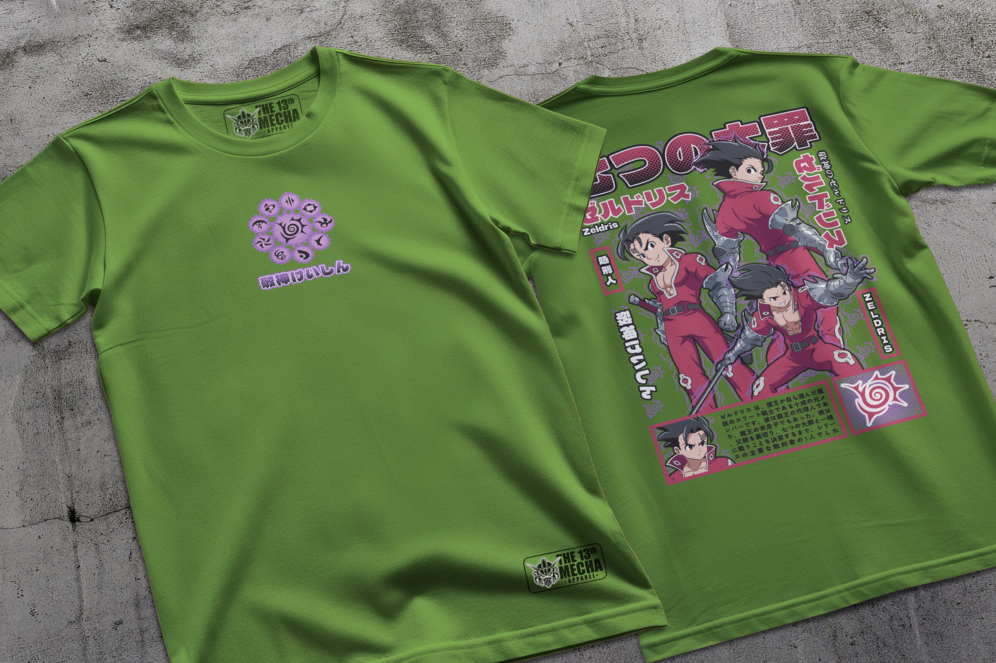 7 Deadly Sins - Zeldris 01 Premium Anime Design, High Quality DTF Print, 100% Cotton Shirt