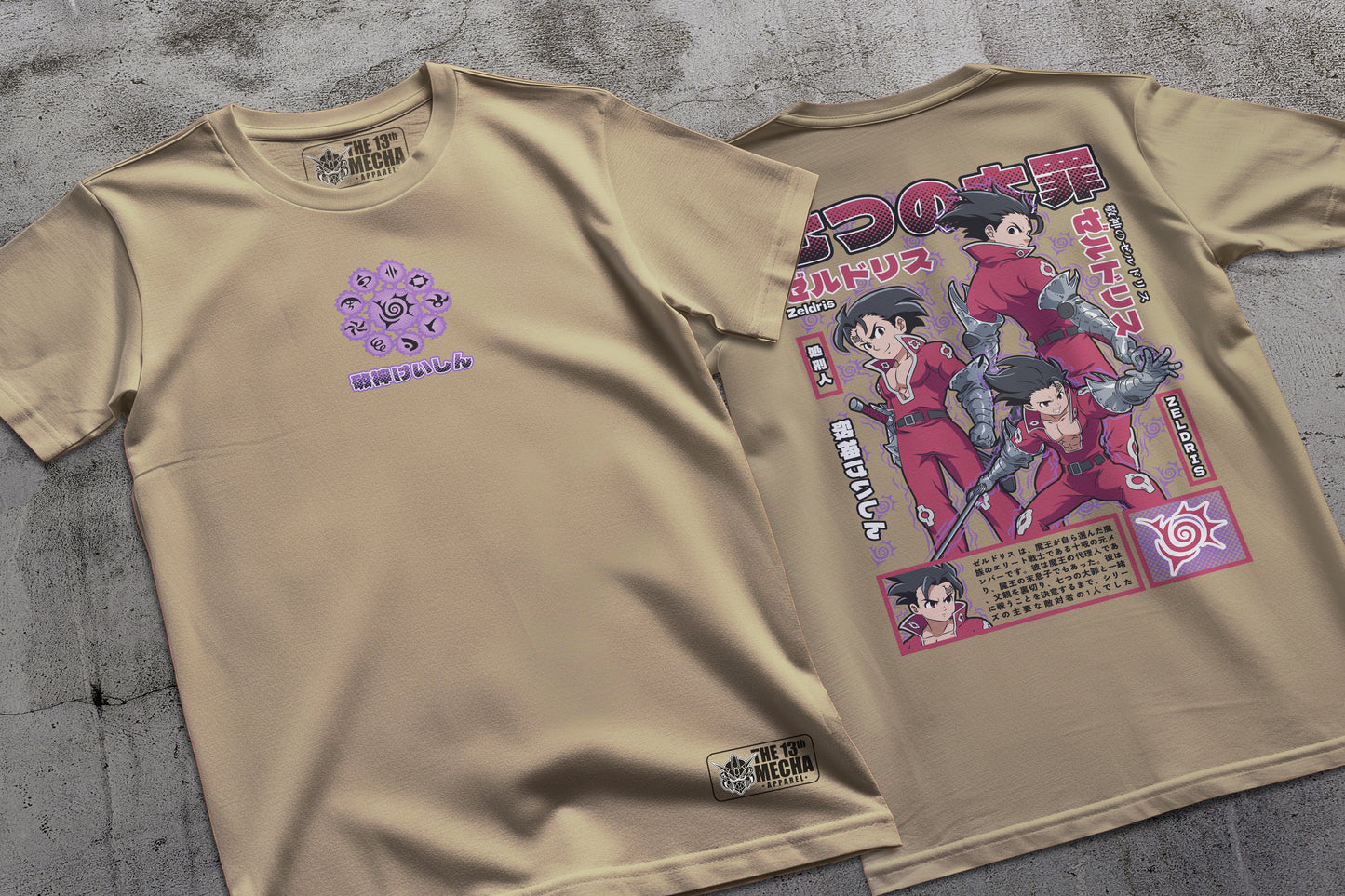 7 Deadly Sins - Zeldris 01 Premium Anime Design, High Quality DTF Print, 100% Cotton Shirt