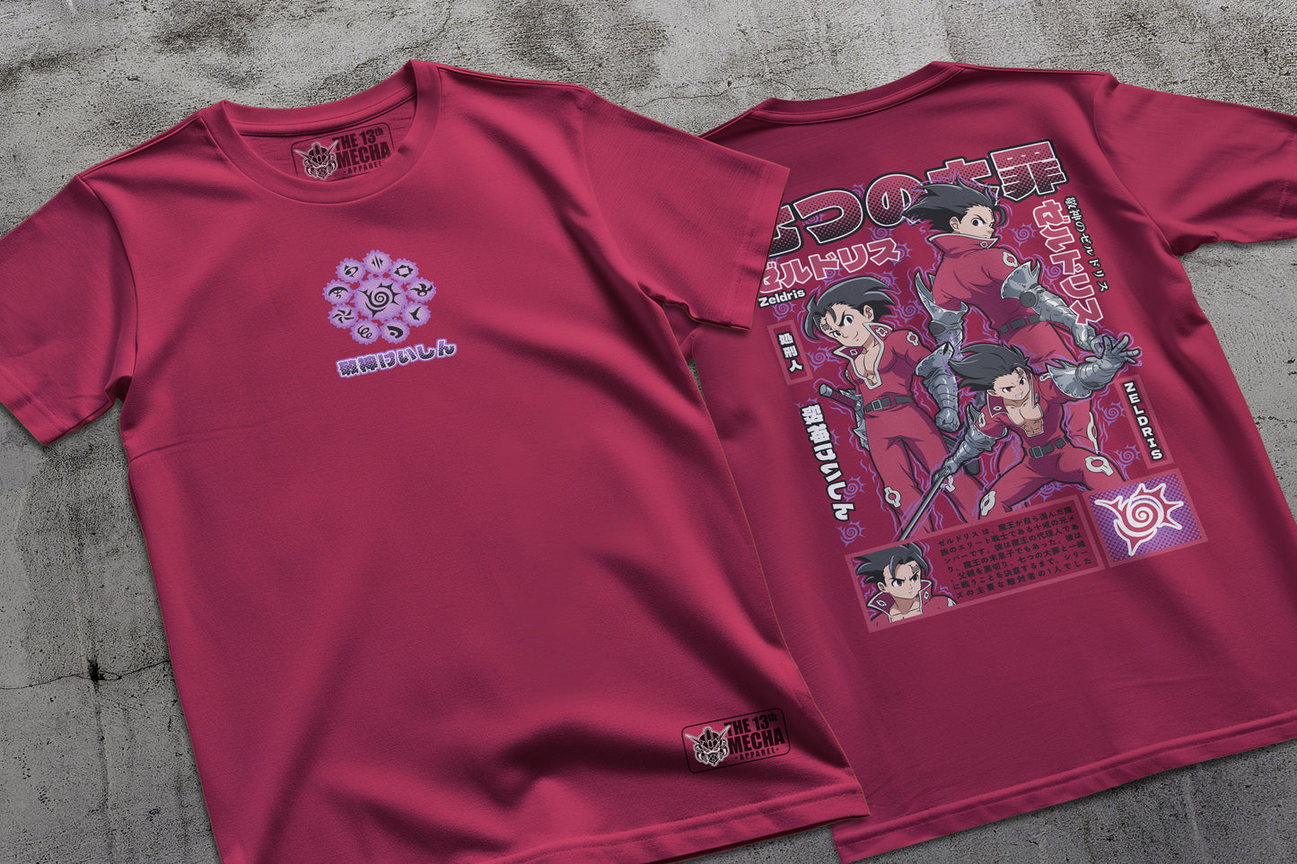 7 Deadly Sins - Zeldris 01 Premium Anime Design, High Quality DTF Print, 100% Cotton Shirt