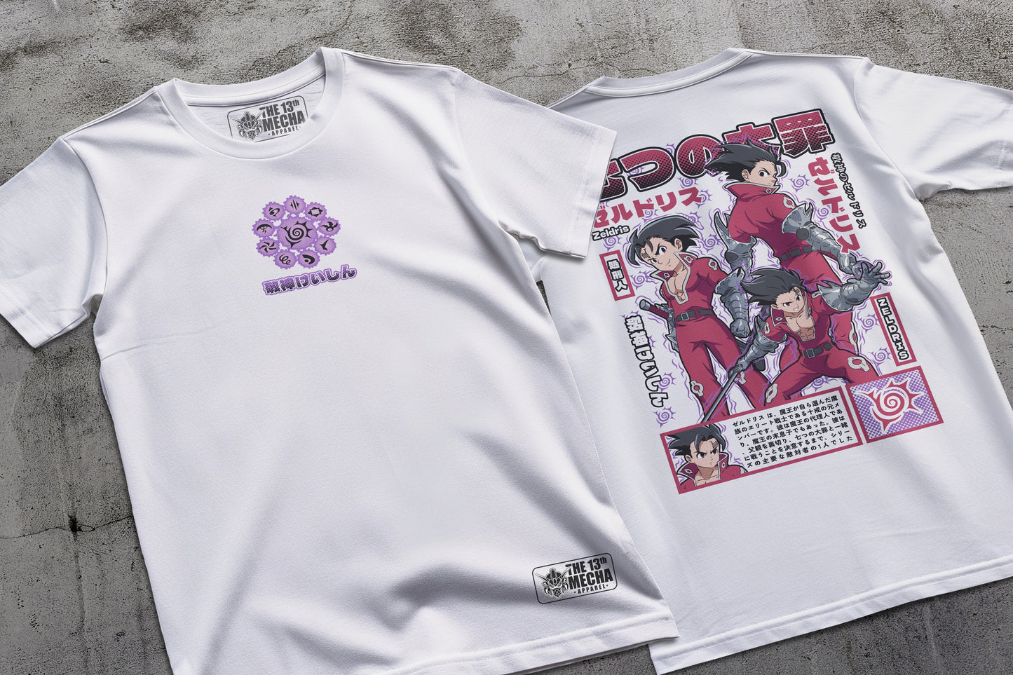 7 Deadly Sins - Zeldris 01 Premium Anime Design, High Quality DTF Print, 100% Cotton Shirt