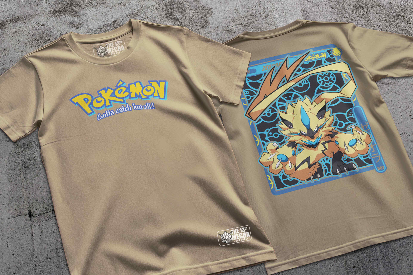 Pokemon - Zeraora 01 Premium Anime Design, High Quality DTF Print, 100% Cotton Shirt