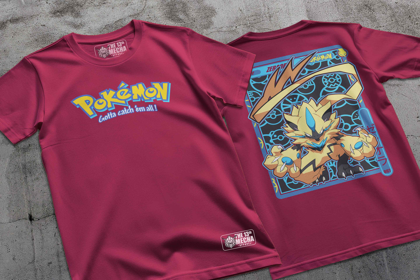 Pokemon - Zeraora 01 Premium Anime Design, High Quality DTF Print, 100% Cotton Shirt