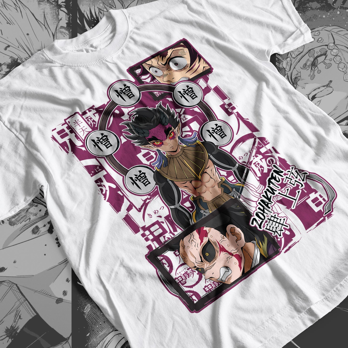 Demon Slayer - Zohakuten 01 Premium Anime Design, High Quality DTF Print, 100% Cotton Shirt