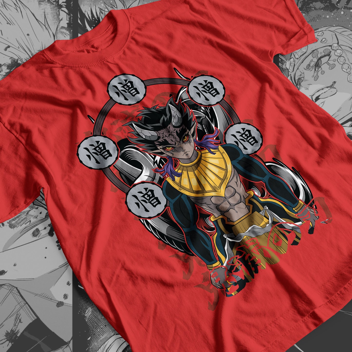Demon Slayer - Zohakuten 02 Premium Anime Design, High Quality DTF Print, 100% Cotton Shirt