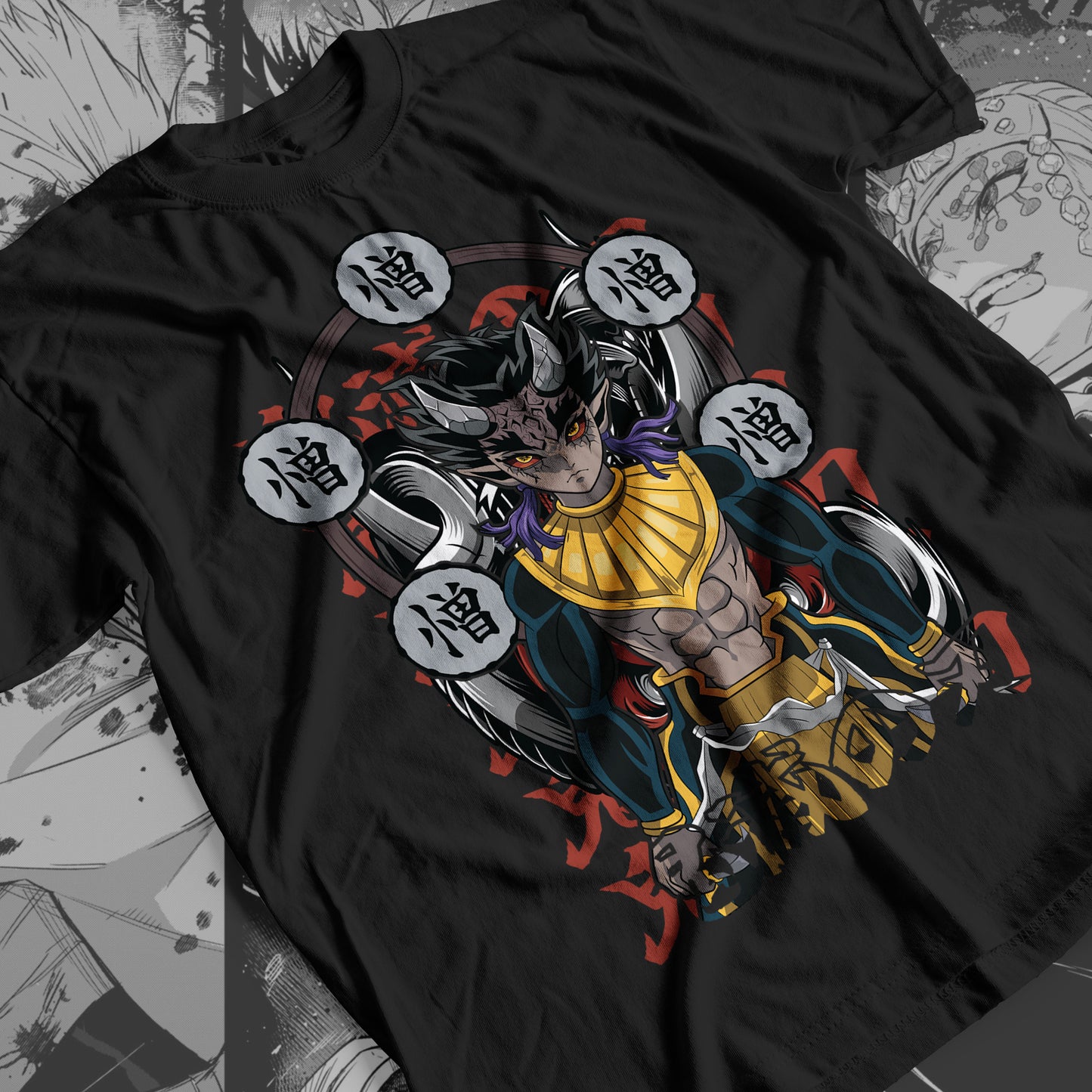 Demon Slayer - Zohakuten 02 Premium Anime Design, High Quality DTF Print, 100% Cotton Shirt