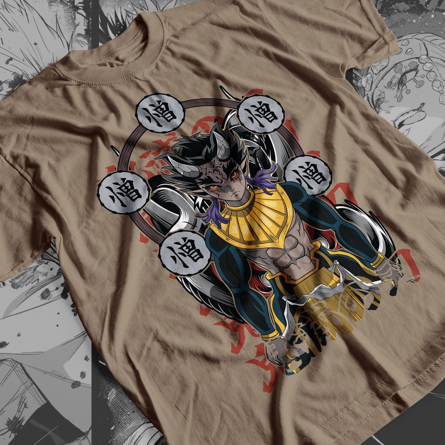 Demon Slayer - Zohakuten 02 Premium Anime Design, High Quality DTF Print, 100% Cotton Shirt